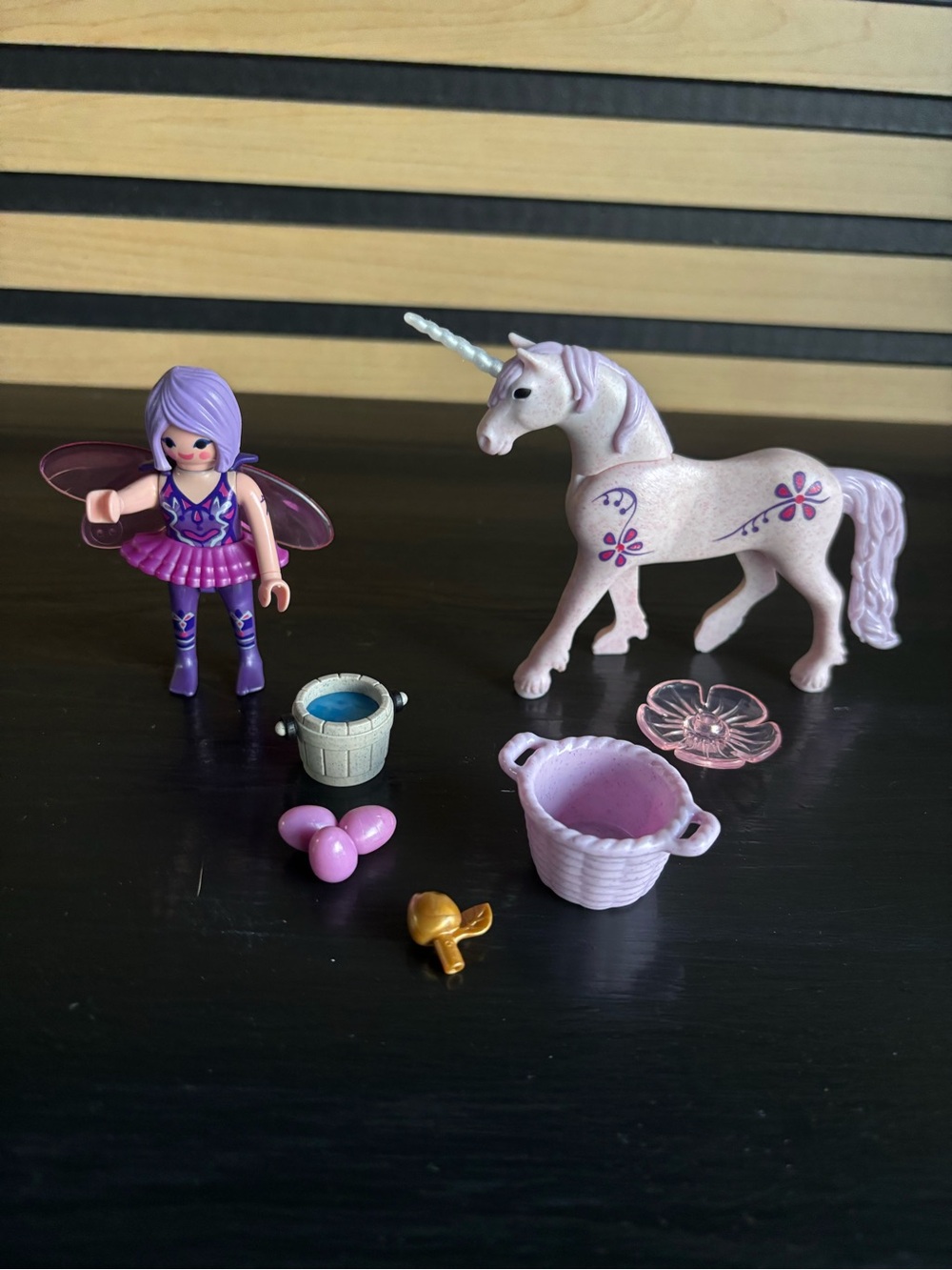 Playmobil Food Fairy with Morning Dew Unicorn Set 5440 Horse Fairy Purple
